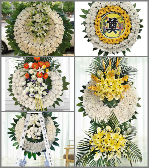 山西长治武乡县贾豁乡上寺烟村花圈速递